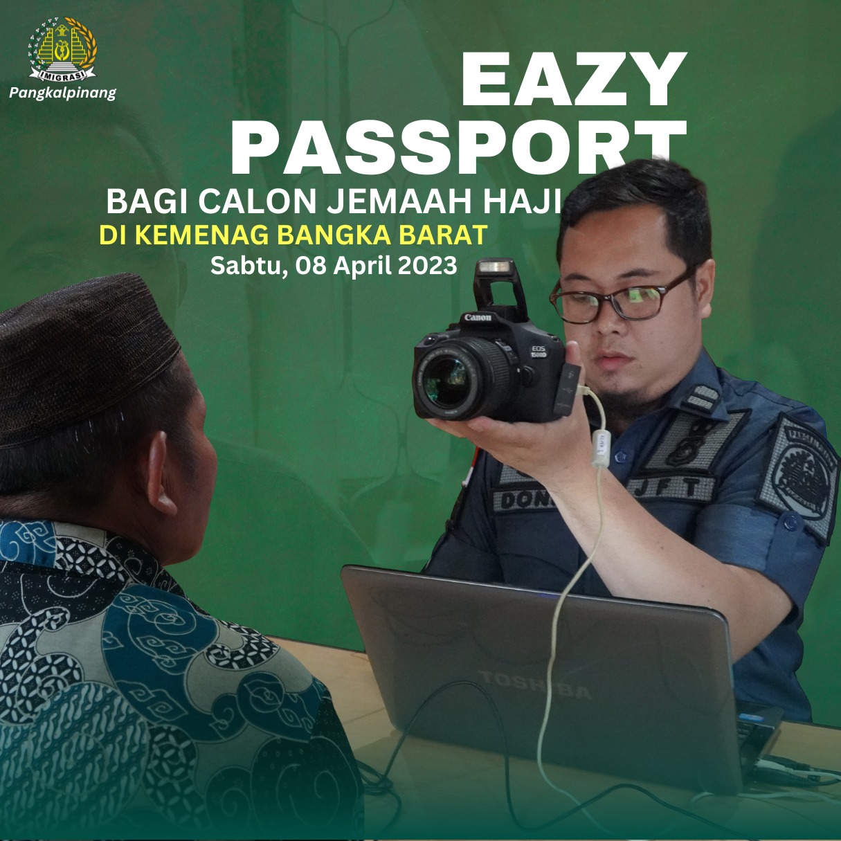 Imigrasi Pangkalpinang Laksanakan Giat Eazy Passport ke Kemenag Bangka Barat
